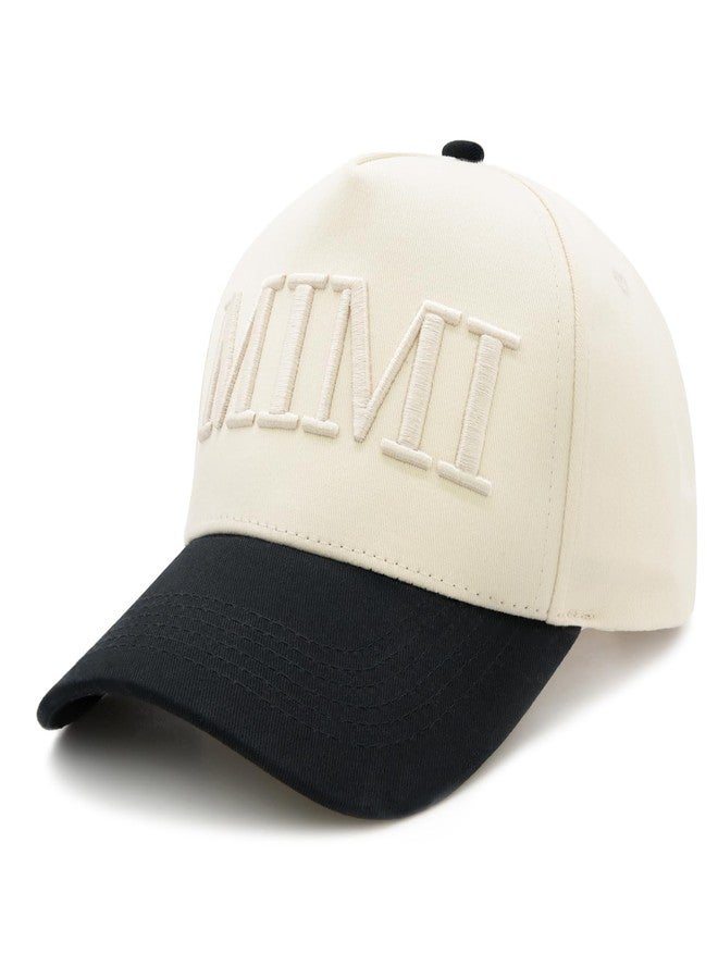 HAFOUXIGM Mimi Trucker Hat for Grandma, Christmas Birthday Gifts for Mimi, Adjustable Embroidered Vintage Two-Tone Baseball Cap for Grandma - Image 2